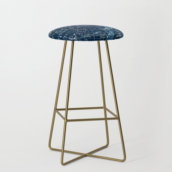 1900 Star Constellation Map - Chart Vintage Poster Stool