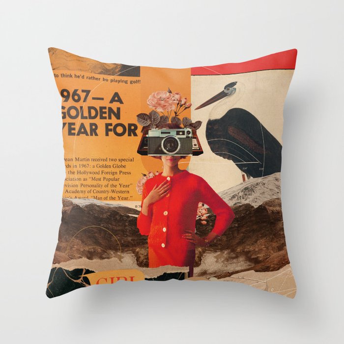 a Golden Year Throw Pillow