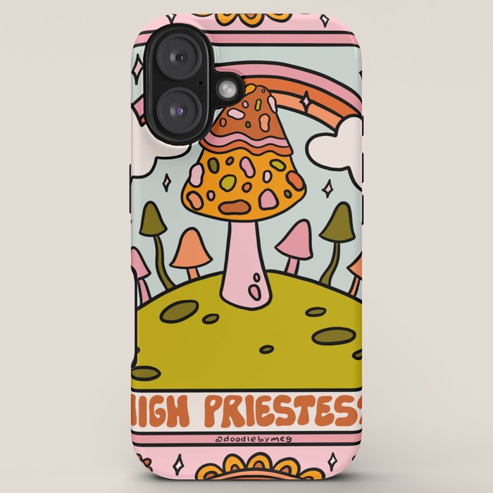 2. High Priestess Mushroom iPhone Case