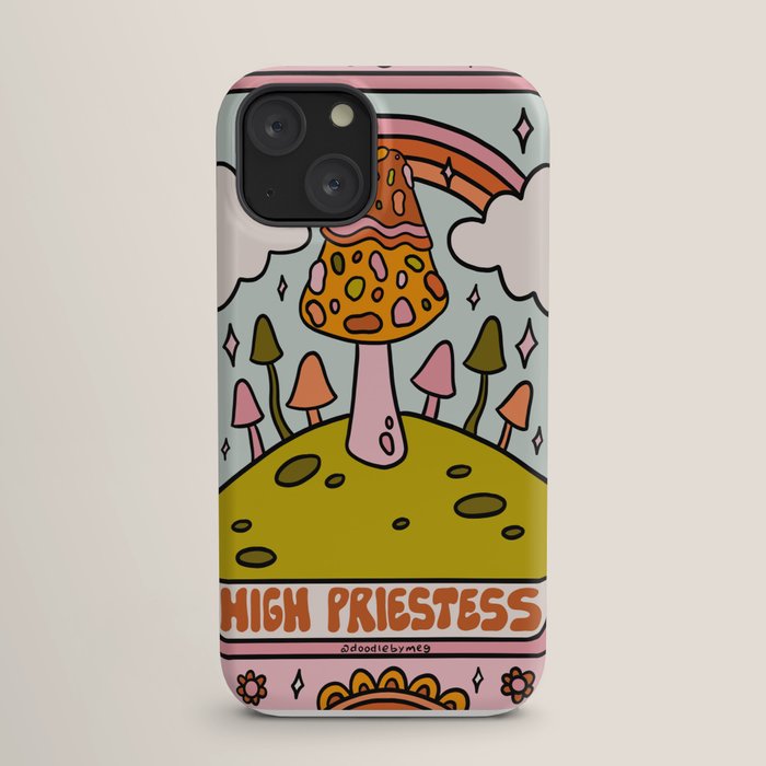 2. High Priestess Mushroom iPhone Case