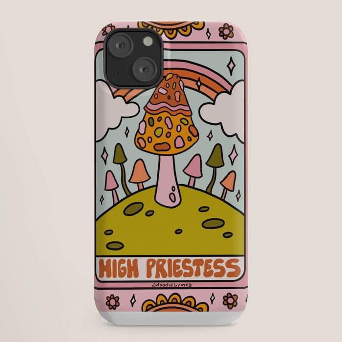 2. High Priestess Mushroom iPhone Case