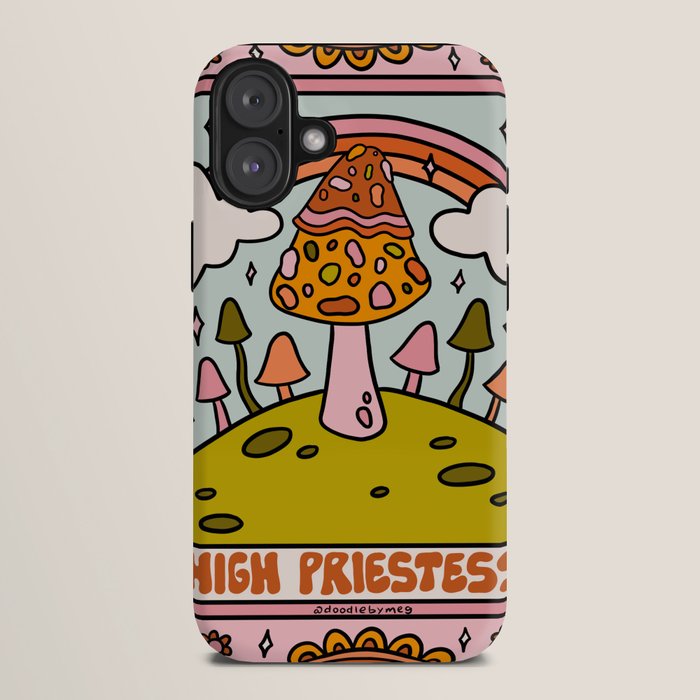 2. High Priestess Mushroom iPhone Case