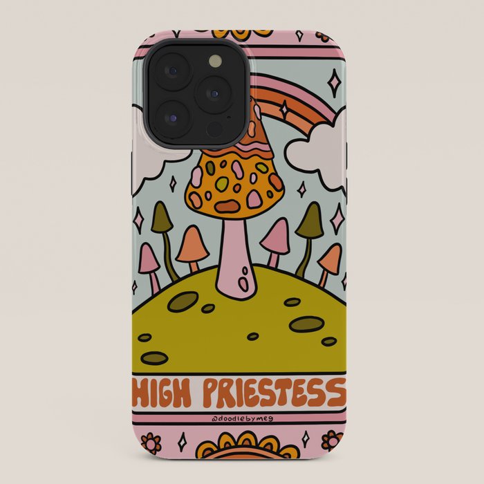 2. High Priestess Mushroom iPhone Case