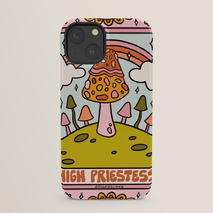 2. High Priestess Mushroom iPhone Case