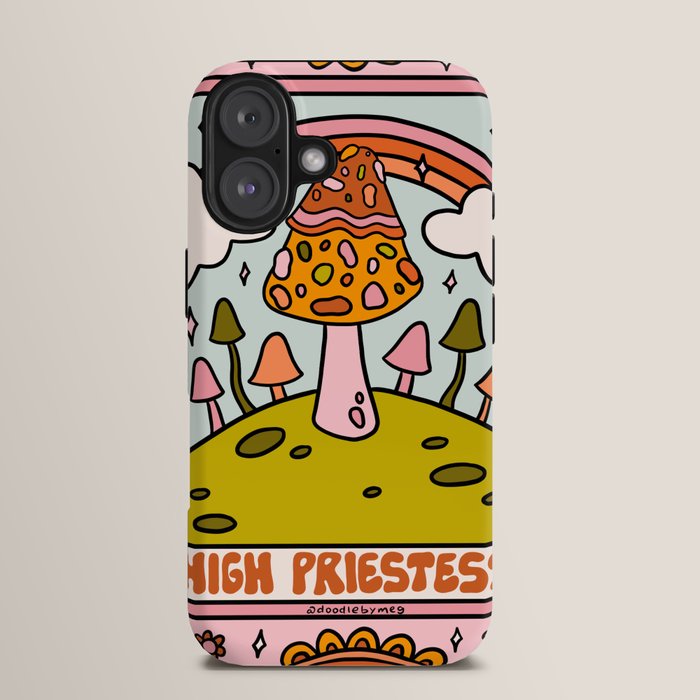 2. High Priestess Mushroom iPhone Case