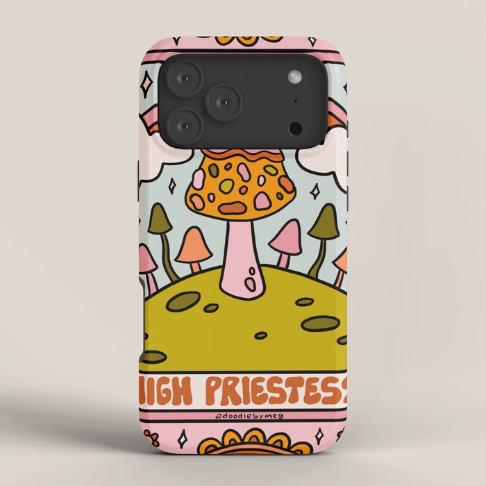 2. High Priestess Mushroom iPhone Case