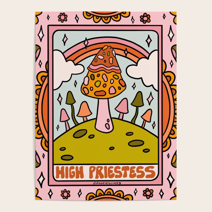 2. High Priestess Mushroom Poster