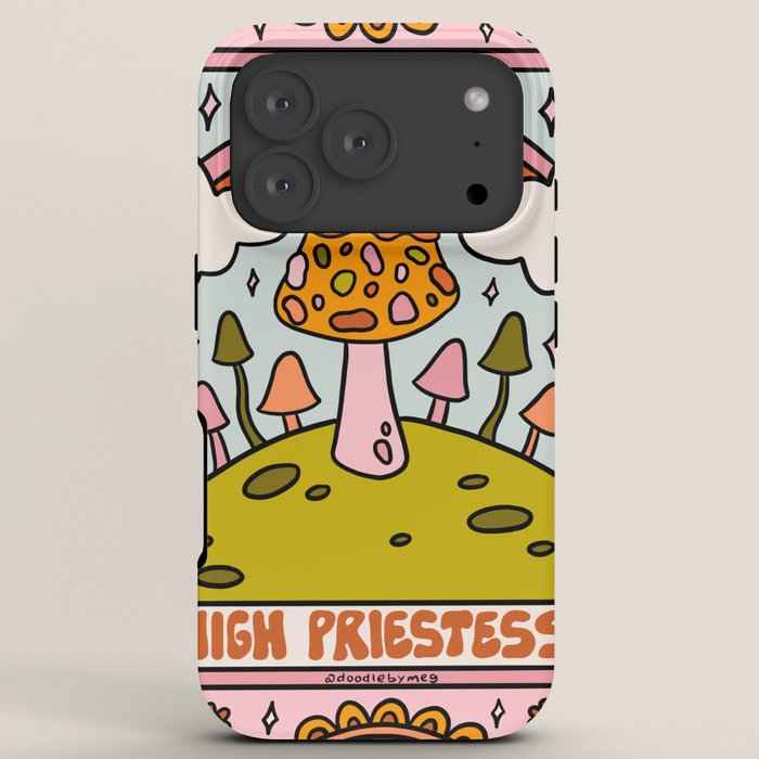 2. High Priestess Mushroom iPhone Case