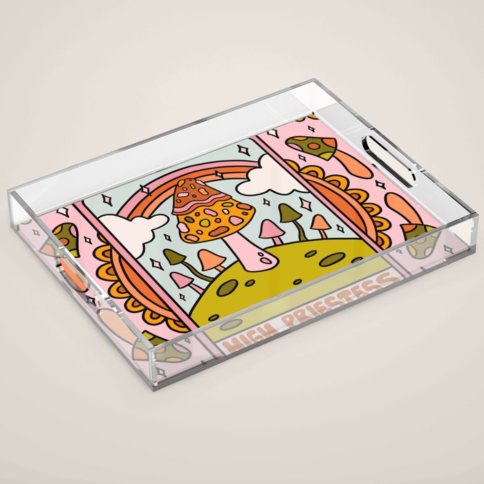 2. High Priestess Mushroom Acrylic Tray