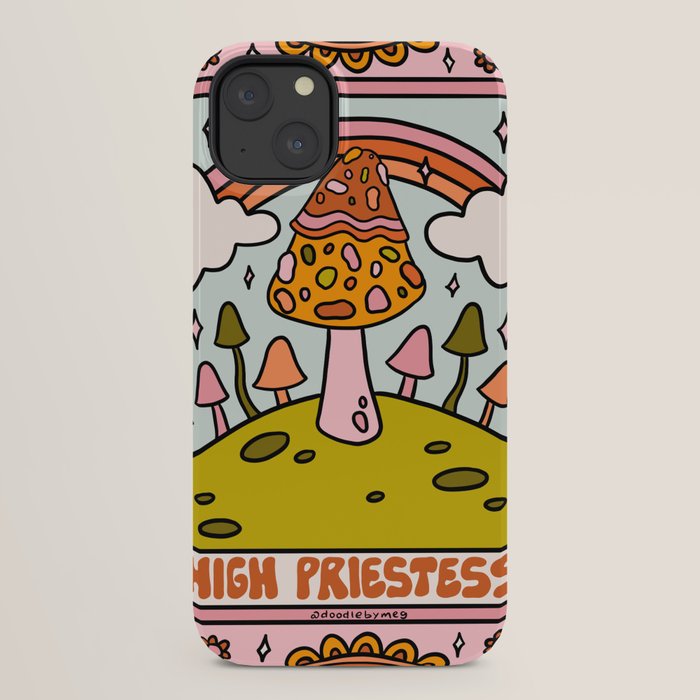 2. High Priestess Mushroom iPhone Case
