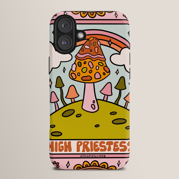 2. High Priestess Mushroom iPhone Case