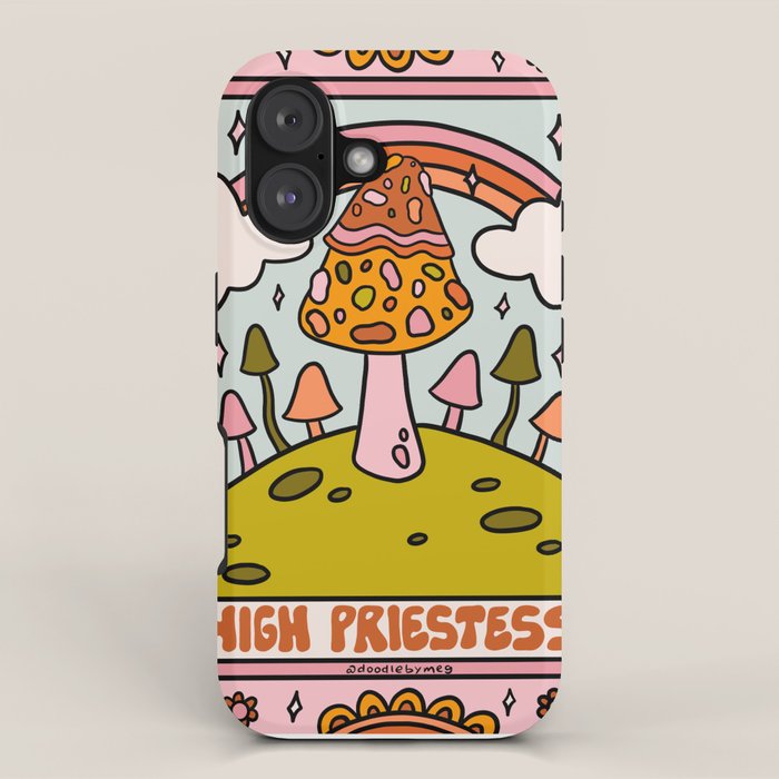 2. High Priestess Mushroom iPhone Case