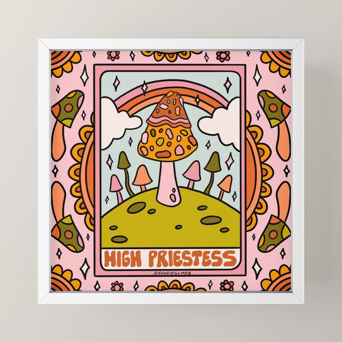 2. High Priestess Mushroom Mini Art Print