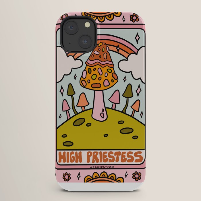 2. High Priestess Mushroom iPhone Case