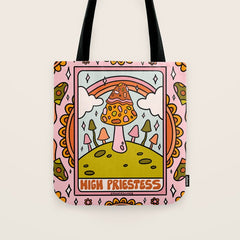 2. High Priestess Mushroom Tote Bag