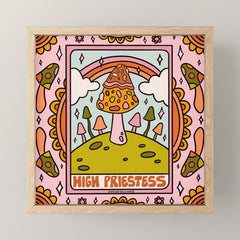 2. High Priestess Mushroom Mini Art Print