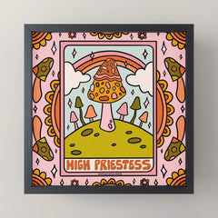 2. High Priestess Mushroom Mini Art Print