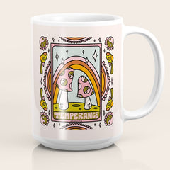 14. Temperance Tarot Mushroom Coffee Mug