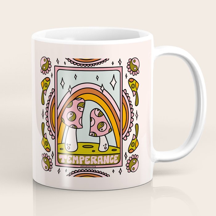 14. Temperance Tarot Mushroom Coffee Mug