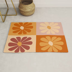 70's Daisy Bloom  Rug