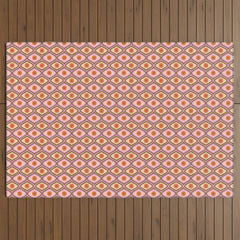70s Disco Daisy Flower Pattern Outdoor Rug