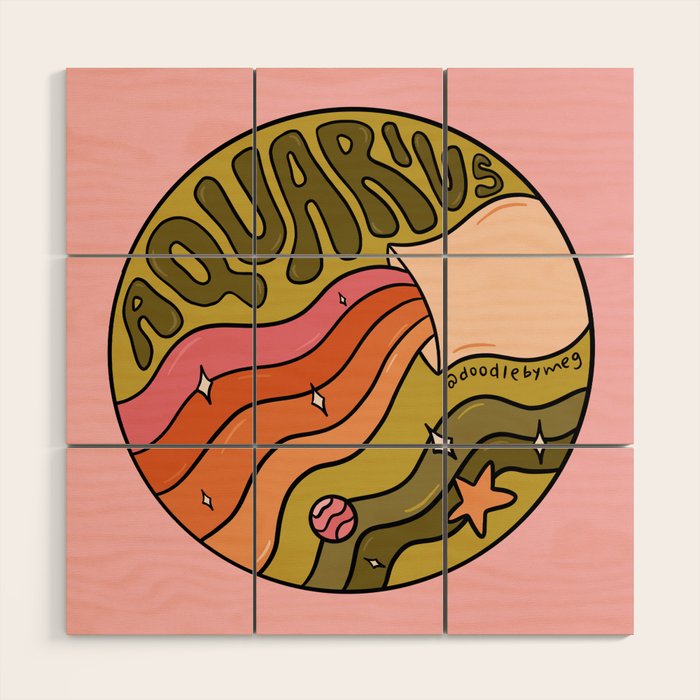 2020 Aquarius Wood Wall Art