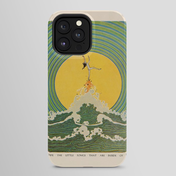 "And Pipe the Little Songs that Are Inside of Bubbles " by Dugald Stewart Walker, 1920 iPhone Case