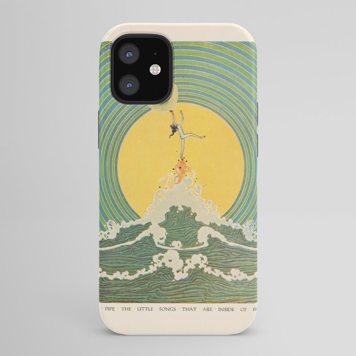 "And Pipe the Little Songs that Are Inside of Bubbles " by Dugald Stewart Walker, 1920 iPhone Case
