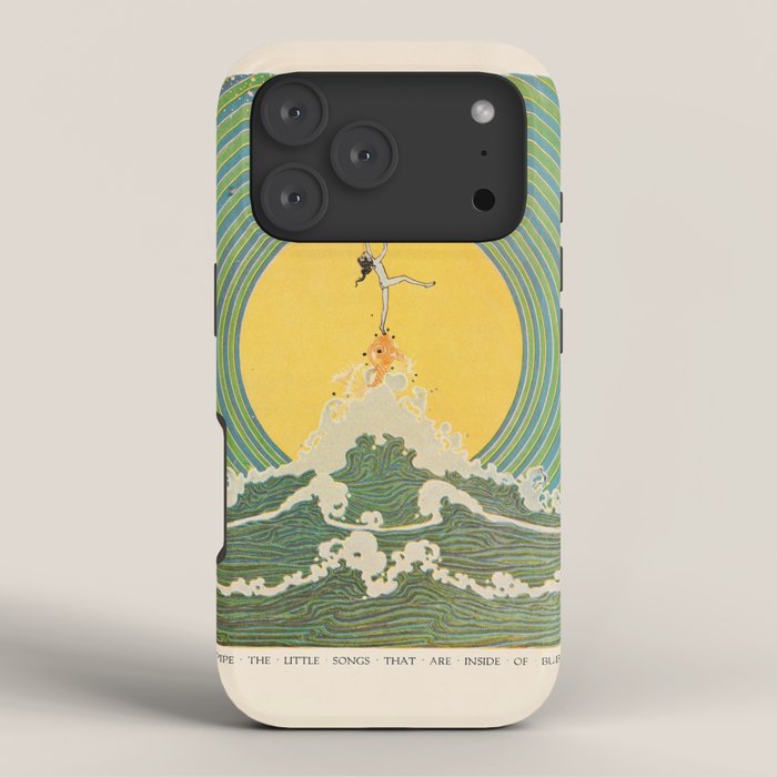 "And Pipe the Little Songs that Are Inside of Bubbles " by Dugald Stewart Walker, 1920 iPhone Case