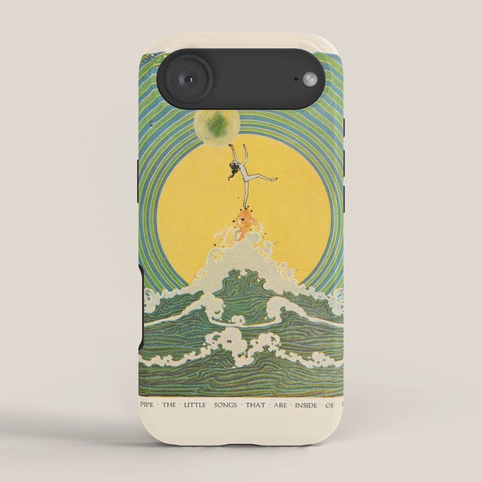 "And Pipe the Little Songs that Are Inside of Bubbles " by Dugald Stewart Walker, 1920 iPhone Case