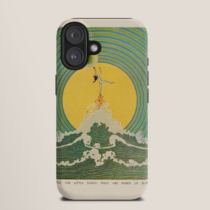 "And Pipe the Little Songs that Are Inside of Bubbles " by Dugald Stewart Walker, 1920 iPhone Case
