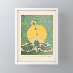 "And Pipe the Little Songs that Are Inside of Bubbles " by Dugald Stewart Walker, 1920 Mini Art Print