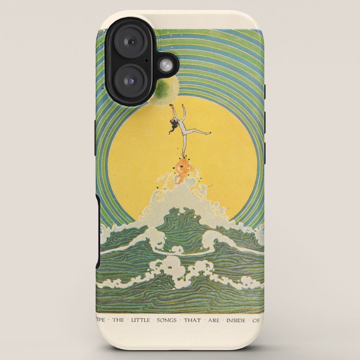 "And Pipe the Little Songs that Are Inside of Bubbles " by Dugald Stewart Walker, 1920 iPhone Case