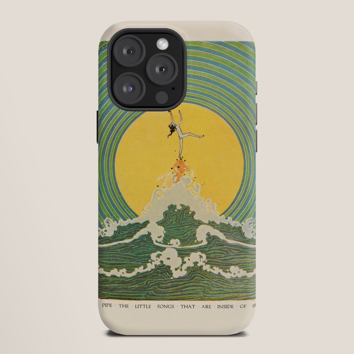 "And Pipe the Little Songs that Are Inside of Bubbles " by Dugald Stewart Walker, 1920 iPhone Case