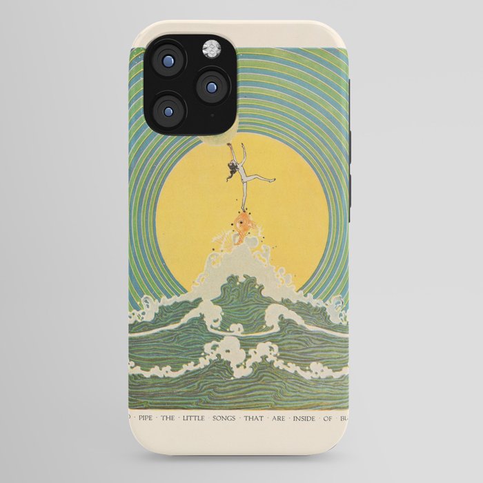 "And Pipe the Little Songs that Are Inside of Bubbles " by Dugald Stewart Walker, 1920 iPhone Case