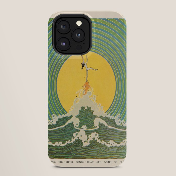 "And Pipe the Little Songs that Are Inside of Bubbles " by Dugald Stewart Walker, 1920 iPhone Case