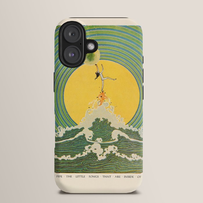 "And Pipe the Little Songs that Are Inside of Bubbles " by Dugald Stewart Walker, 1920 iPhone Case