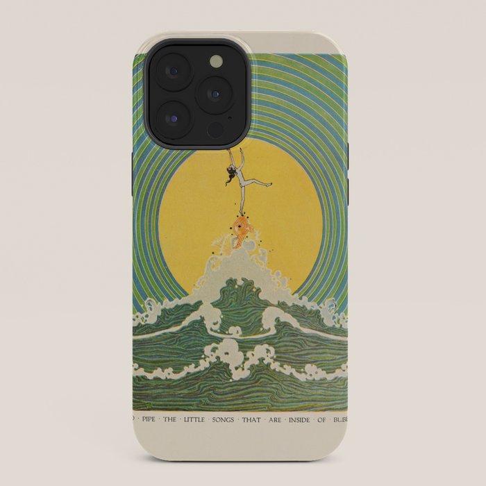 "And Pipe the Little Songs that Are Inside of Bubbles " by Dugald Stewart Walker, 1920 iPhone Case