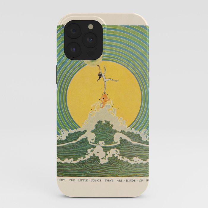 "And Pipe the Little Songs that Are Inside of Bubbles " by Dugald Stewart Walker, 1920 iPhone Case