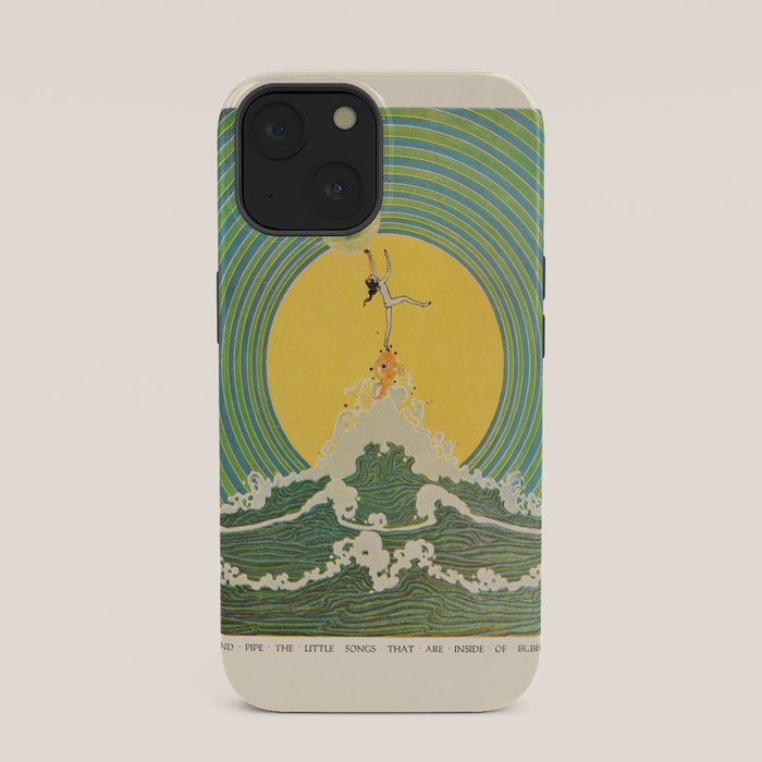 "And Pipe the Little Songs that Are Inside of Bubbles " by Dugald Stewart Walker, 1920 iPhone Case
