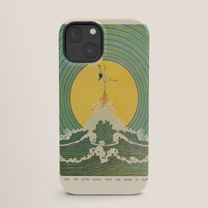"And Pipe the Little Songs that Are Inside of Bubbles " by Dugald Stewart Walker, 1920 iPhone Case