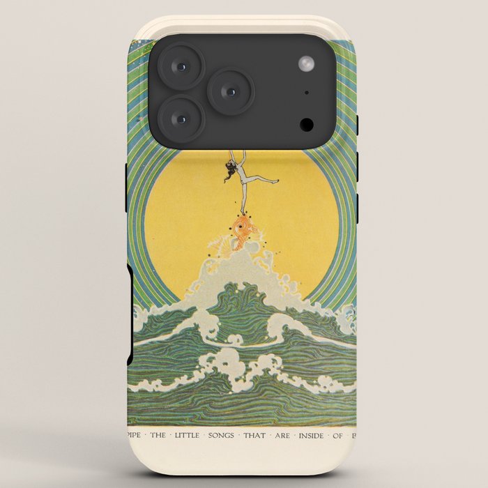 "And Pipe the Little Songs that Are Inside of Bubbles " by Dugald Stewart Walker, 1920 iPhone Case