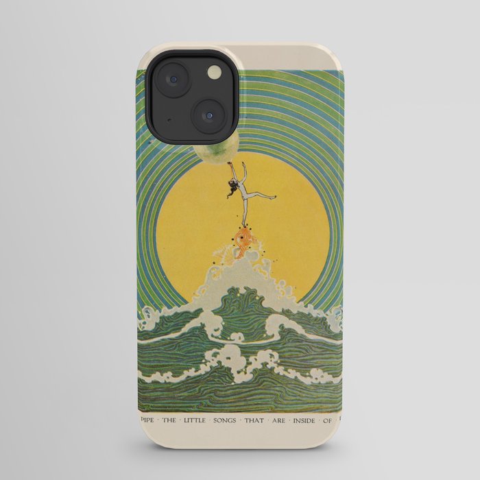 "And Pipe the Little Songs that Are Inside of Bubbles " by Dugald Stewart Walker, 1920 iPhone Case