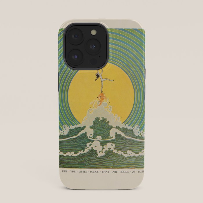 "And Pipe the Little Songs that Are Inside of Bubbles " by Dugald Stewart Walker, 1920 iPhone Case
