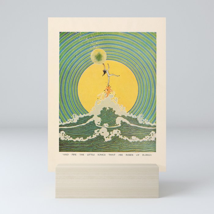 "And Pipe the Little Songs that Are Inside of Bubbles " by Dugald Stewart Walker, 1920 Mini Art Print