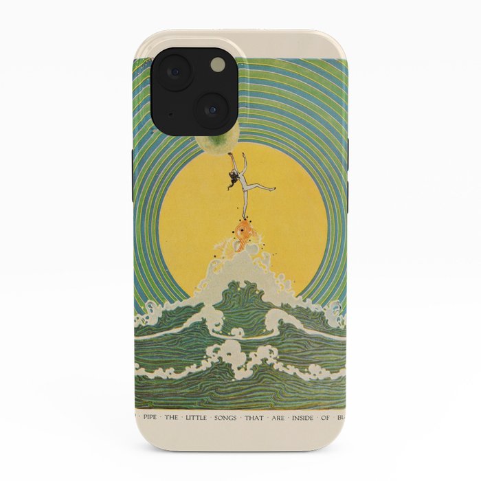 "And Pipe the Little Songs that Are Inside of Bubbles " by Dugald Stewart Walker, 1920 iPhone Case