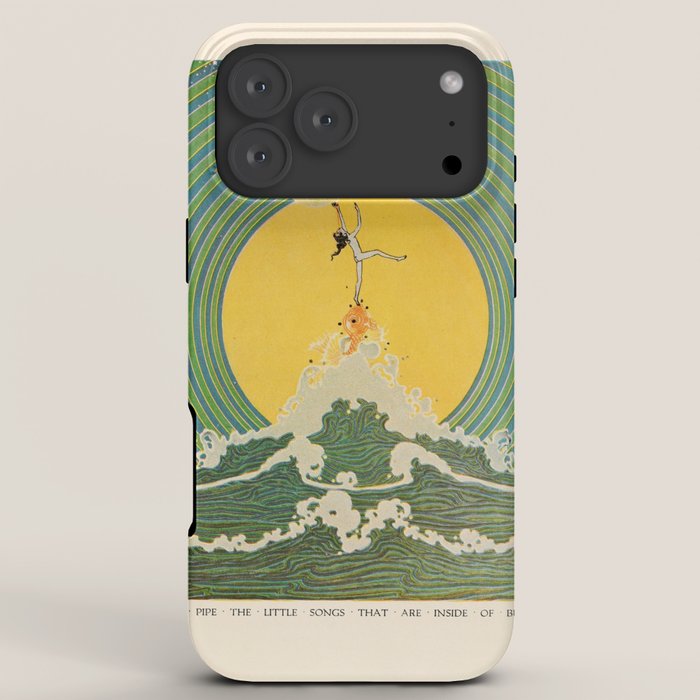 "And Pipe the Little Songs that Are Inside of Bubbles " by Dugald Stewart Walker, 1920 iPhone Case