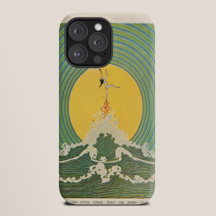 "And Pipe the Little Songs that Are Inside of Bubbles " by Dugald Stewart Walker, 1920 iPhone Case
