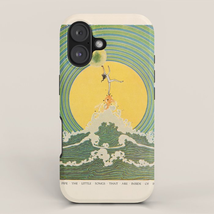 "And Pipe the Little Songs that Are Inside of Bubbles " by Dugald Stewart Walker, 1920 iPhone Case