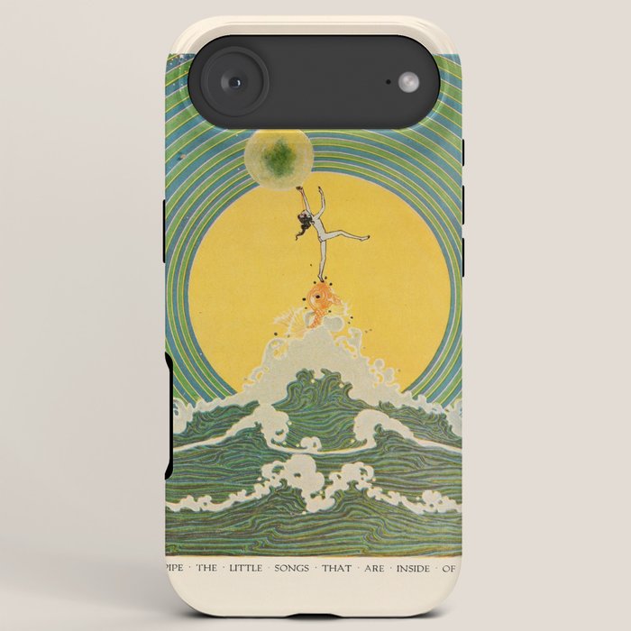 "And Pipe the Little Songs that Are Inside of Bubbles " by Dugald Stewart Walker, 1920 iPhone Case